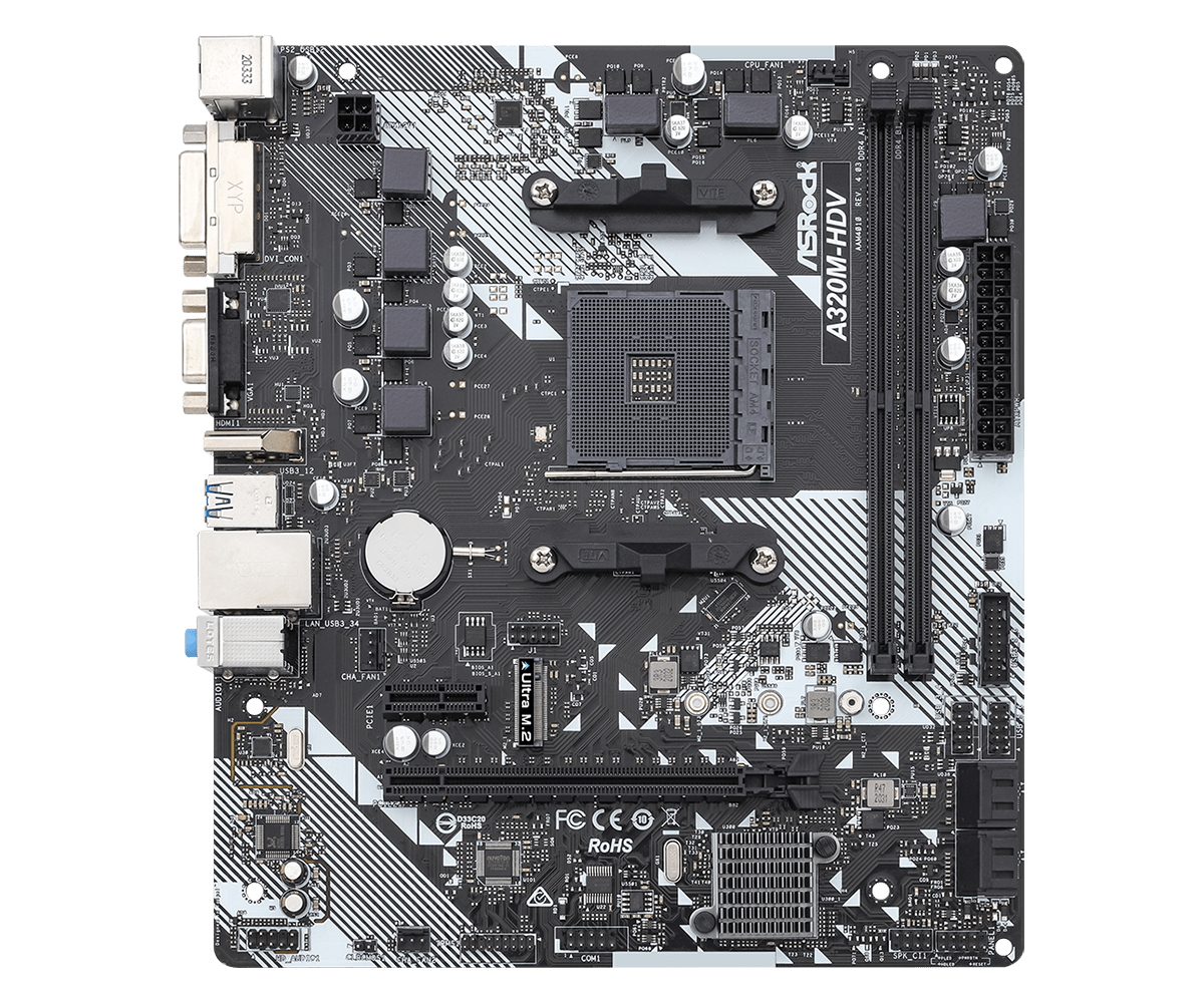 Обновить драйвера материнской платы asrock a320m hdv